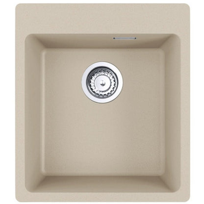 Franke Maris MRG 610-39 Set chiuveta bucatarie granit 44x50 cm cu baterie monocomanda Pola, bej (avena)