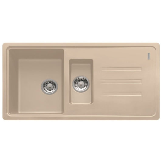 Franke BSG 651-97 Set chiuveta bucatarie granit 97x50 cm si baterie monocomanda, bej deschis (avena)