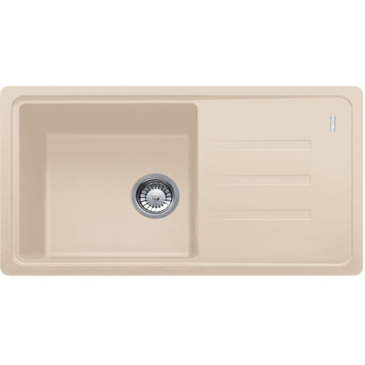 Franke Malta BSG 611-78 Set chiuveta bucatarie granit 78x50 cm si baterie monocomanda, bej deschis (avena)