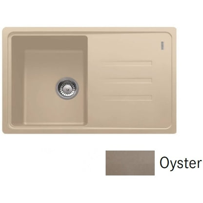 Franke Malta BSG 611-78 Set chiuveta bucatarie granit 78x50 cm si baterie monocomanda, bej inchis (oyster)