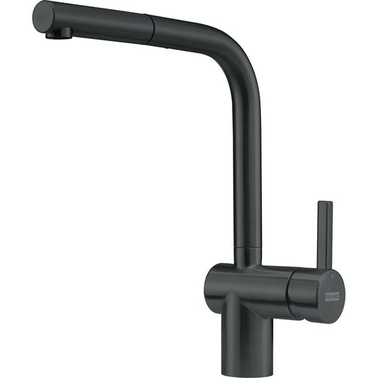 Franke Atlas Neo Baterie chiuveta bucatarie monocomanda cu dus extractibil, monojet, negru