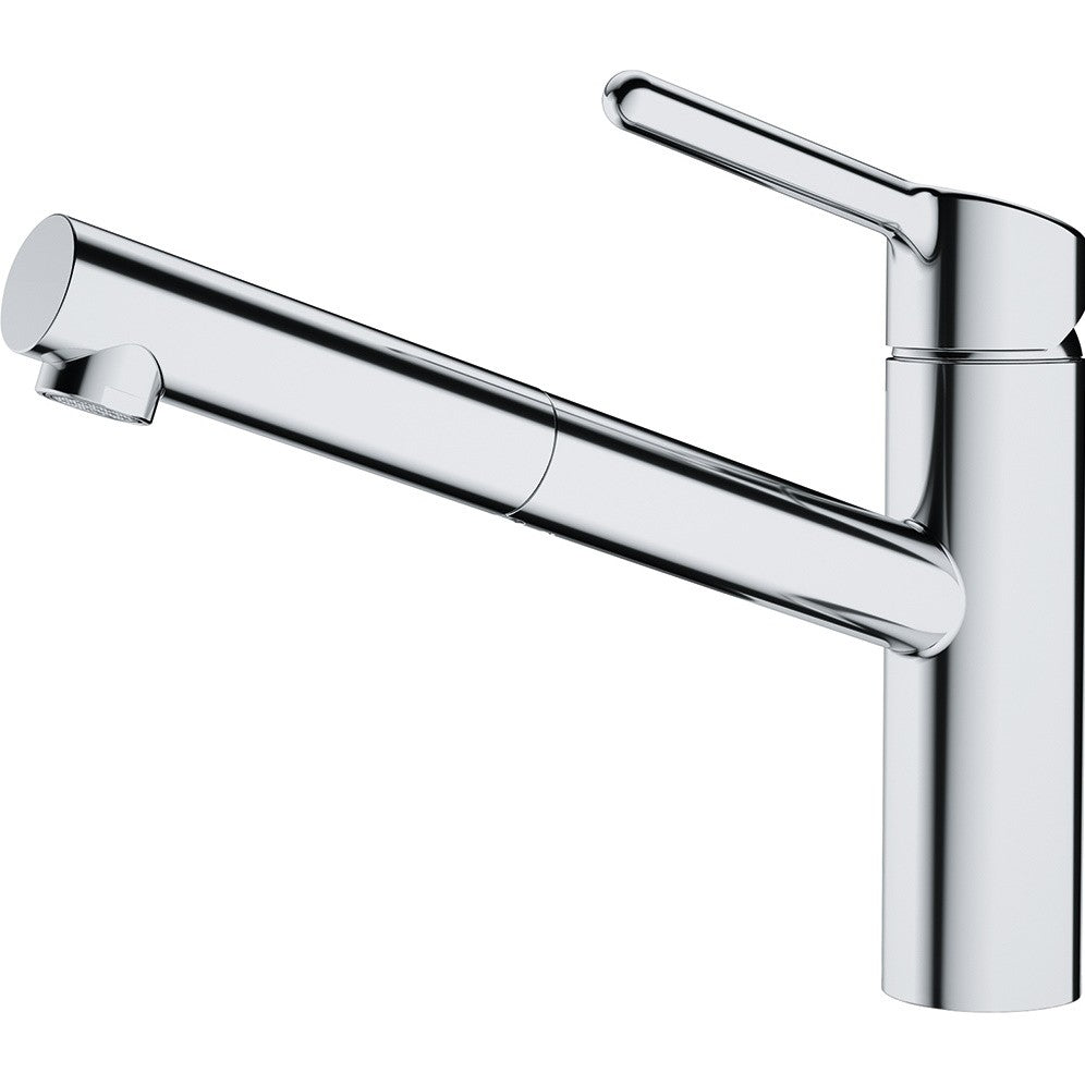 Franke Orbit Baterie chiuveta bucatarie monocomanda cu dus extractibil, monojet, crom