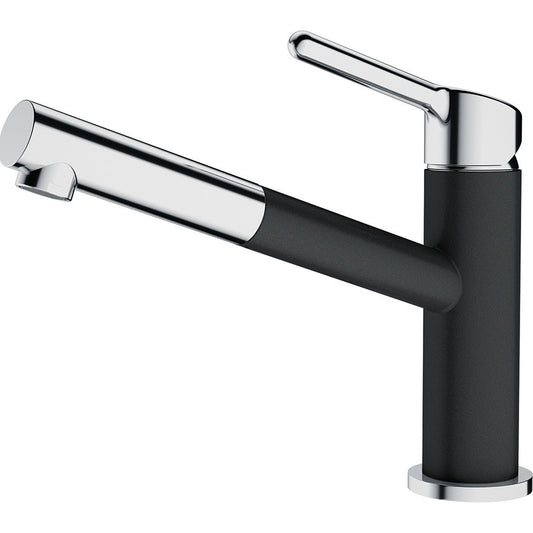 Franke Orbit Baterie chiuveta bucatarie monocomanda cu dus extractibil, monojet, negru (nero)