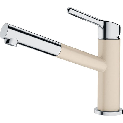 Franke Orbit Baterie chiuveta bucatarie monocomanda cu dus extractibil, monojet, bej (avena)
