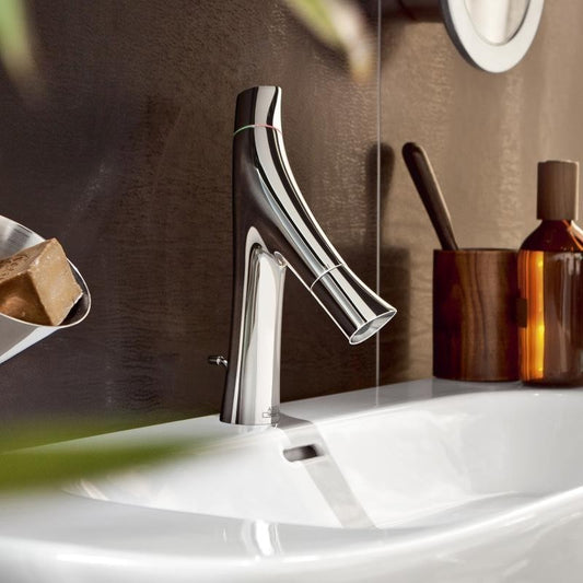 Baterie lavoar Hansgrohe Axor Starck Organic 80, dubla comanda, cu ventil pop-up