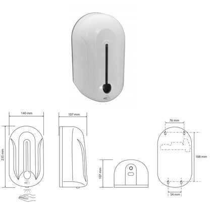 Bemeta Hotel Dozator sapun lichid sau dezinfectant cu senzor 1100 ml