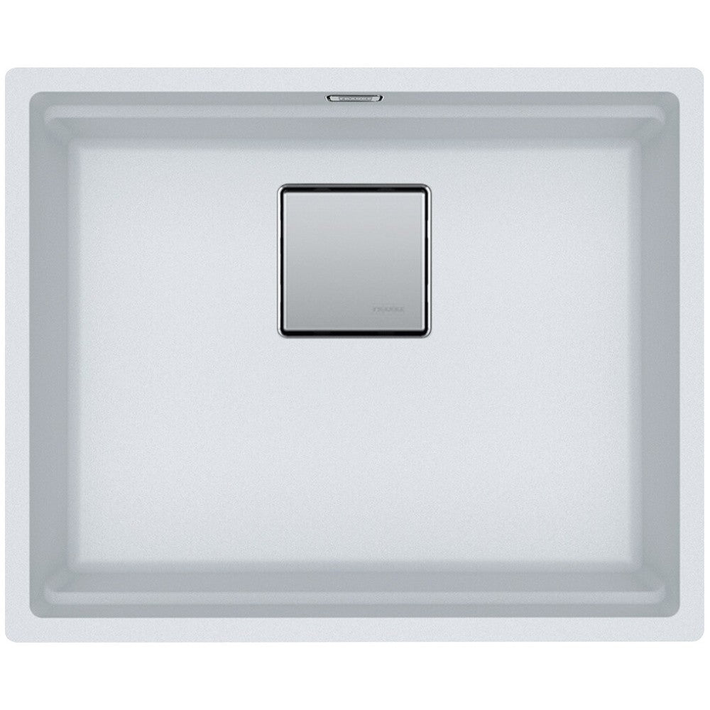 Franke Kubus 2 Sottotop KNG 110-52 Chiuveta bucatarie granit 56x46 cm, alb (bianco)
