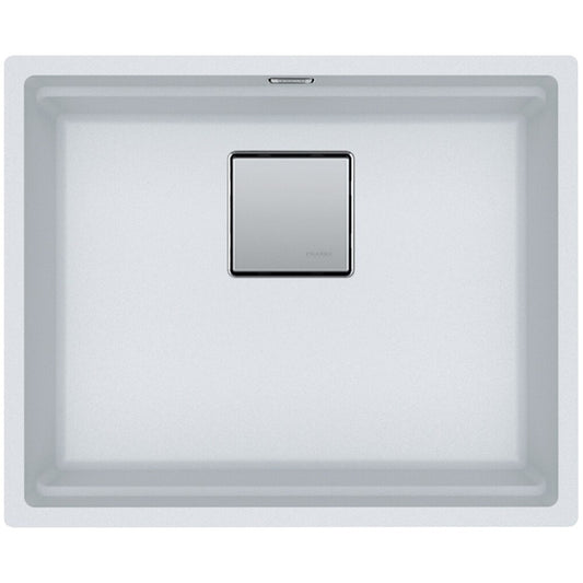 Franke Kubus 2 Sottotop KNG 110-52 Chiuveta bucatarie granit 56x46 cm, alb (bianco)
