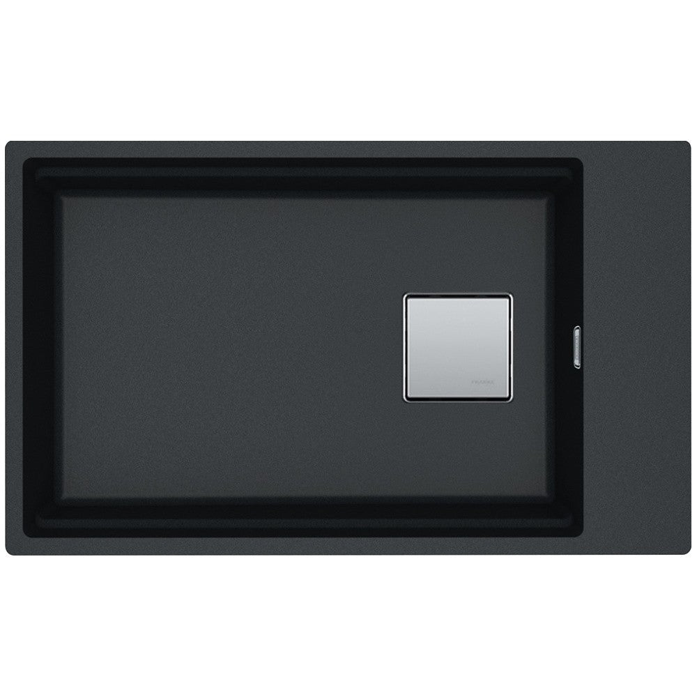 Franke Kubus 2 Sottotop KNG 110-62 Chiuveta bucatarie granit 76x46 cm, negru (nero)