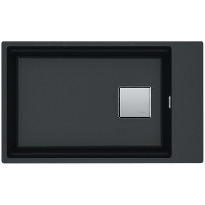 Franke Kubus 2 Sottotop KNG 110-62 Chiuveta bucatarie granit 76x46 cm, negru (nero)