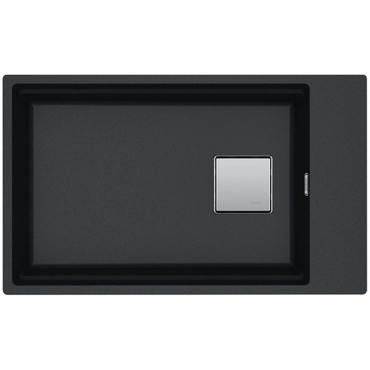 Franke Kubus 2 Sottotop KNG 110-62 Chiuveta bucatarie granit 76x46 cm, negru (nero)