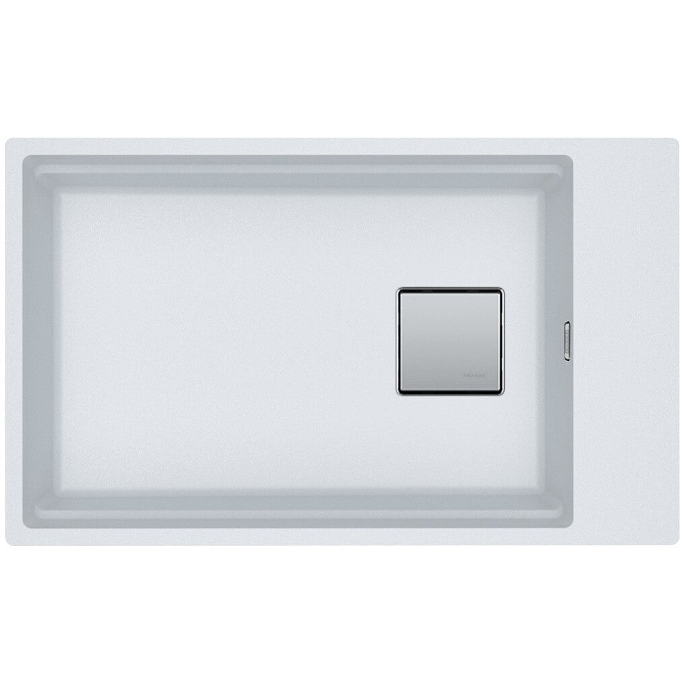 Franke Kubus 2 Sottotop KNG 110-62 Chiuveta bucatarie granit 76x46 cm, alb (bianco)