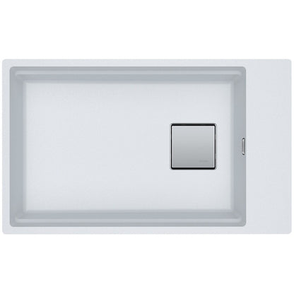 Franke Kubus 2 Sottotop KNG 110-62 Chiuveta bucatarie granit 76x46 cm, alb (bianco)