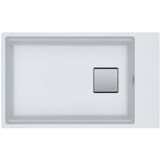 Franke Kubus 2 Sottotop KNG 110-62 Chiuveta bucatarie granit 76x46 cm, alb (bianco)