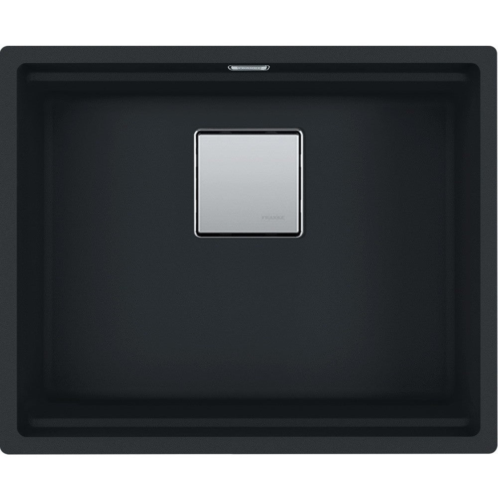 Franke Kubus 2 Sottotop KNG 110-52 Chiuveta bucatarie granit 56x46 cm, negru mat