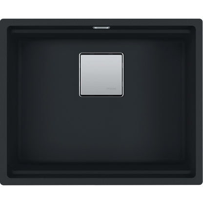 Franke Kubus 2 Sottotop KNG 110-52 Chiuveta bucatarie granit 56x46 cm, negru mat