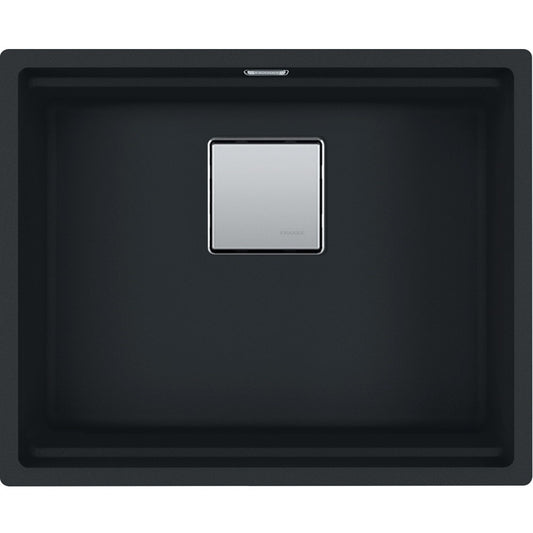 Franke Kubus 2 Sottotop KNG 110-52 Chiuveta bucatarie granit 56x46 cm, negru mat