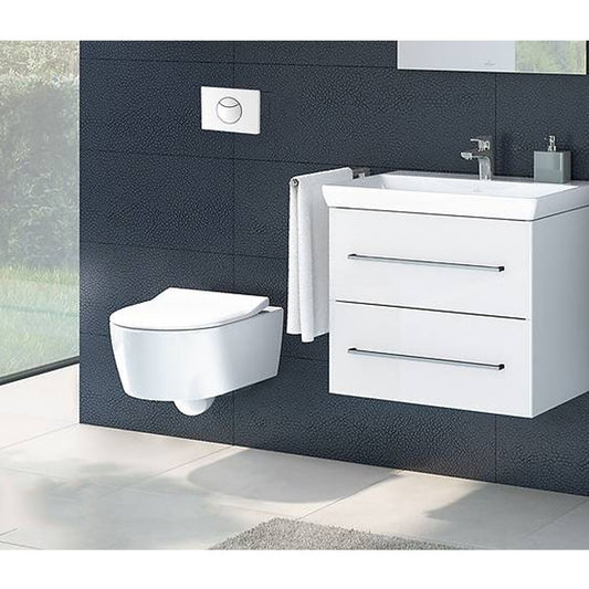 Villeroy & Boch ViConnect Clapeta de actionare WC buton rotund, alb/crom