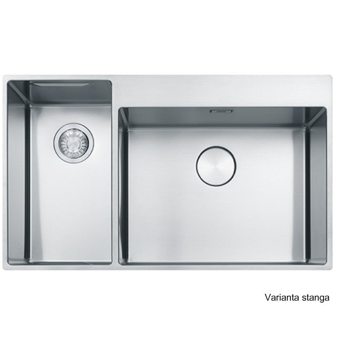 Franke Box Center BWX 220-54-27 Chiuveta bucatarie inox satinat cu accesorii, 86x51 cm