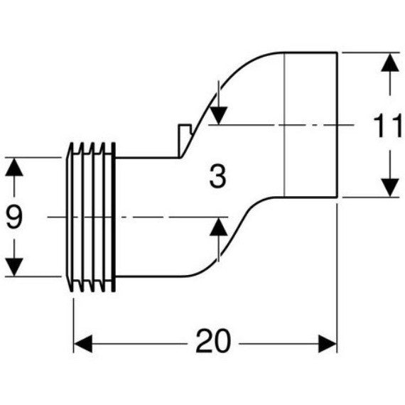 Geberit Monolith Sistem de scurgere cu conducta adaptoare