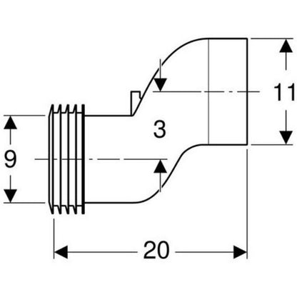 Geberit Monolith Sistem de scurgere cu conducta adaptoare