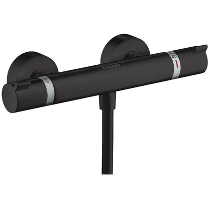 Hansgrohe Ecostat Comfort Baterie dus cu termostat, negru mat