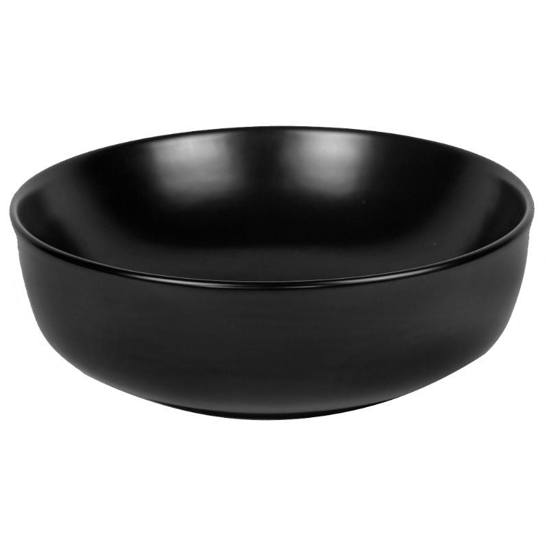 Lavoar baie pe blat Fluminia Amereta Ø41 cm, negru mat