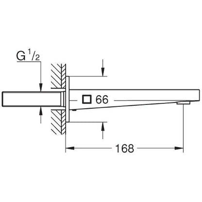 Grohe Plus Pipa cada, crom