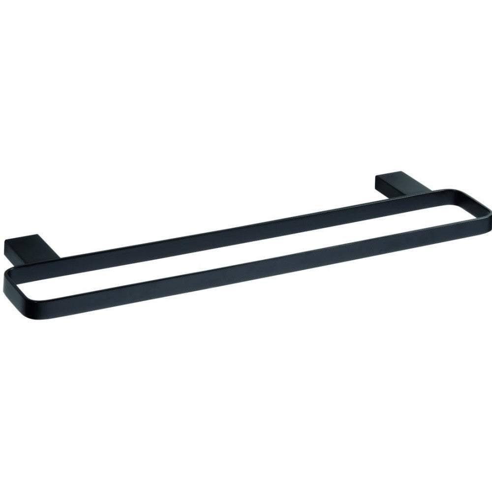 Bemeta Nero Suport prosop baie tip bara dubla 50 cm, negru