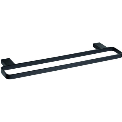 Bemeta Nero Suport prosop baie tip bara dubla 50 cm, negru