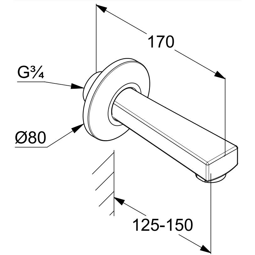 Kludi Standard Pipa cada
