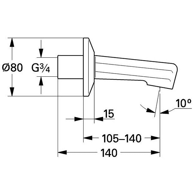Grohe Costa L Pipa cada