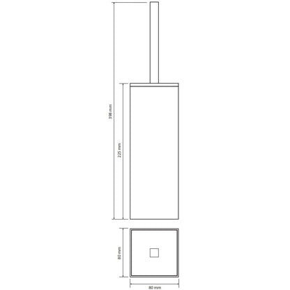 Bemeta Via Suport perie WC, inox