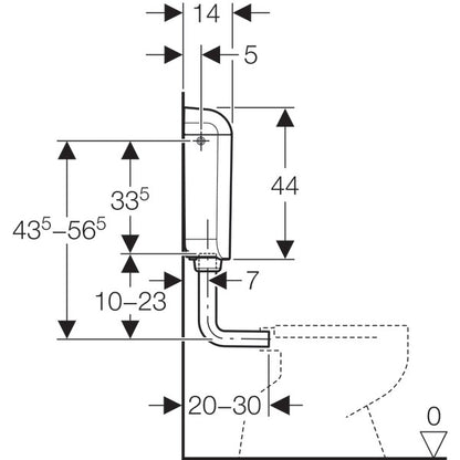 Geberit AP117 Rezervor WC cu montaj la semi-inaltime