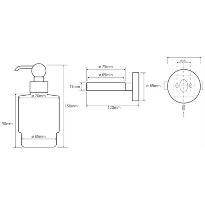 Bemeta Retro MINI Dozator sapun lichid, bronz