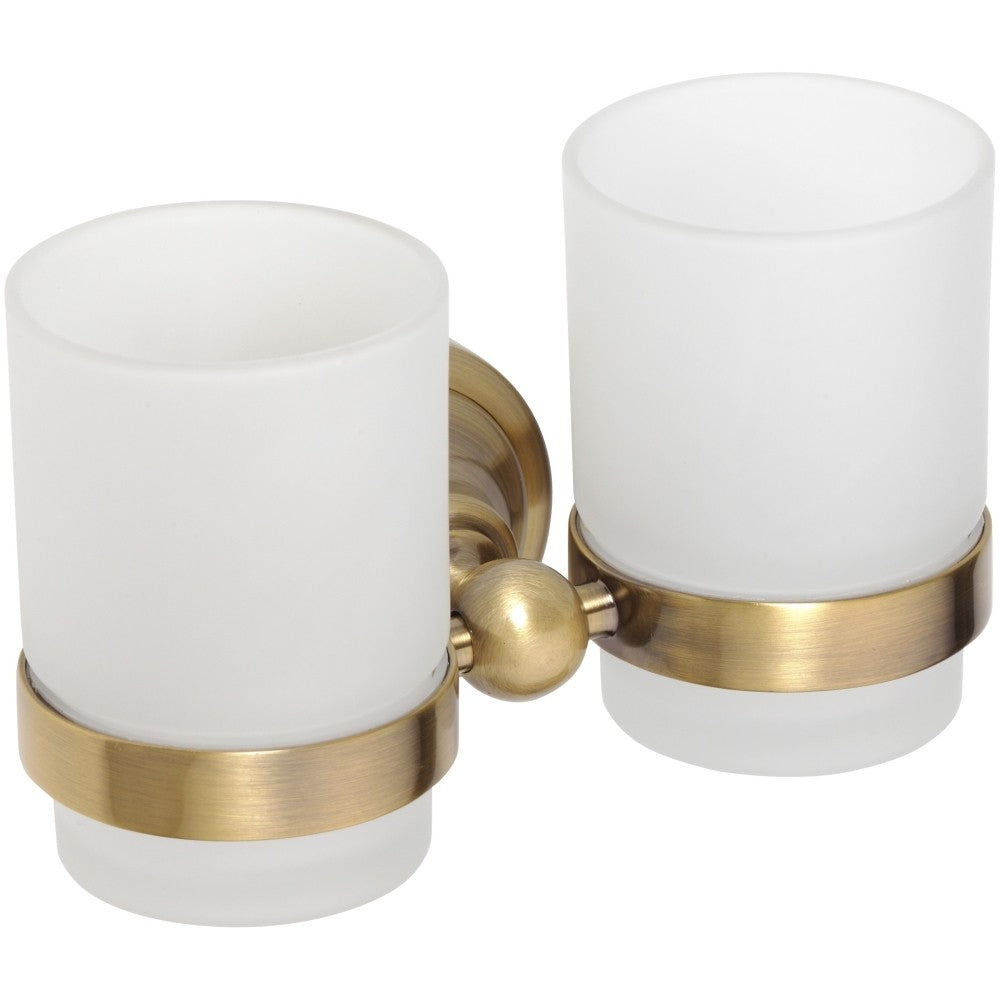 Bemeta Retro Pahar cu suport dublu, bronz