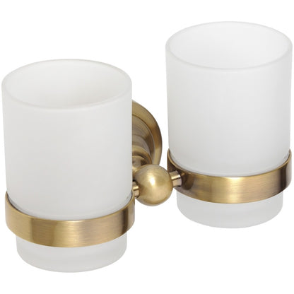 Bemeta Retro Pahar cu suport dublu, bronz