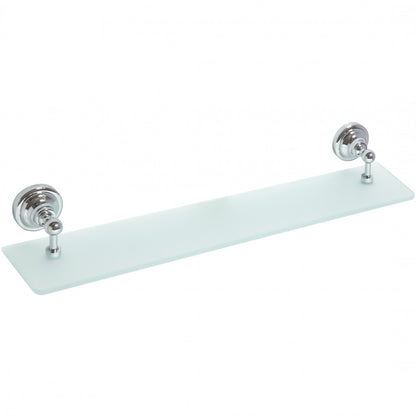 Bemeta Retro Polita din sticla cu prinderi cromate