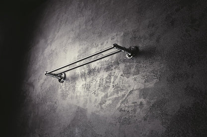 Bemeta Retro Suport prosop baie tip bara dubla 67 cm, cromata