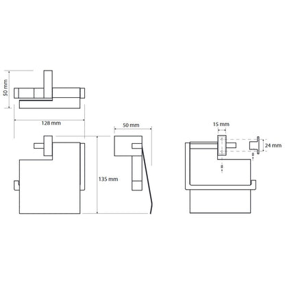 Bemeta Gamma Suport hartie igienica cu aparatoare, inox