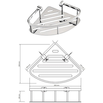 Bemeta Cytro 146208072 Polita de colt (savoniera dus) 20 cm