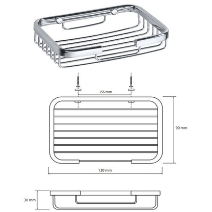 Bemeta Cytro 146208302 Savoniera dreptunghiulara 13 cm
