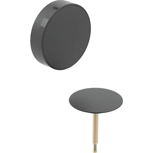 Geberit Set Sifon cu preaplin pentru cada cu actionare prin rotire L26 cm, negru mat