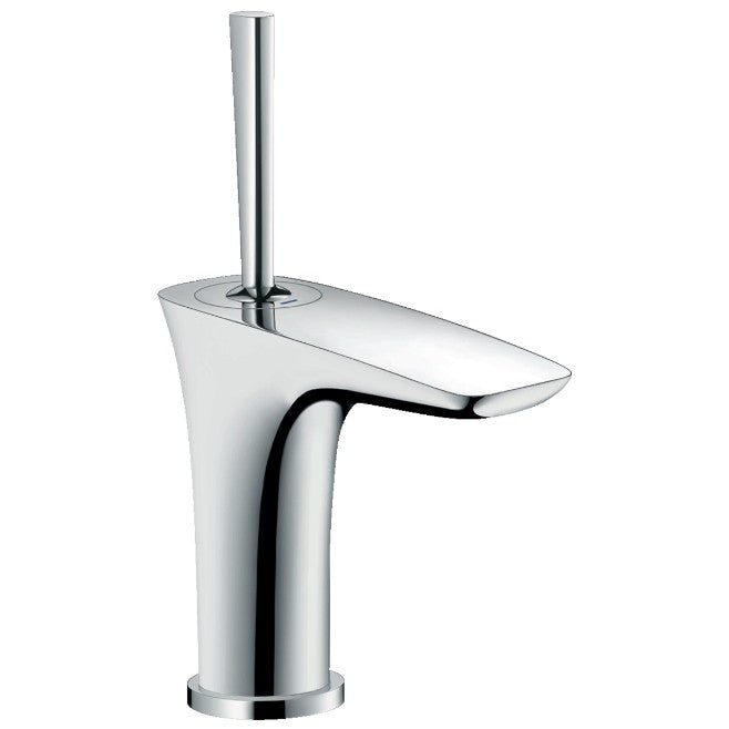 Baterie chiuveta baie alb/crom Hansgrohe PuraVida 100, cu ventil click-clack