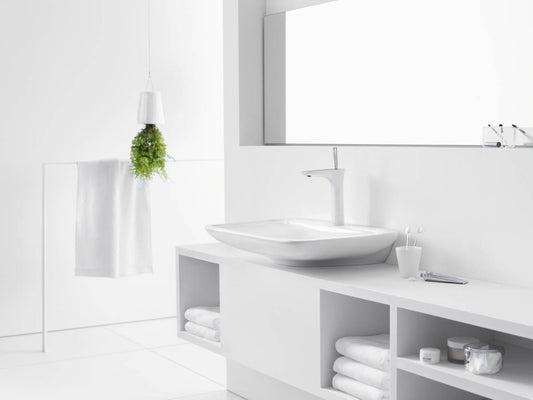 Baterie lavoar pe blat alba Hansgrohe PuraVida 200