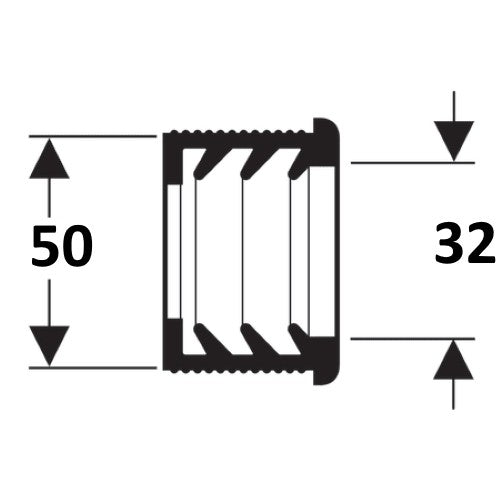 Geberit Garnitura de cauciuc pentru sifon Ø50/32 mm