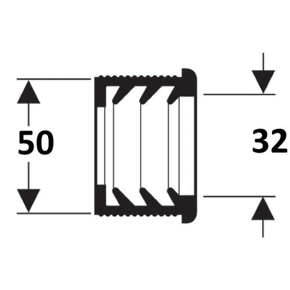 Geberit Garnitura de cauciuc pentru sifon Ø50/32 mm