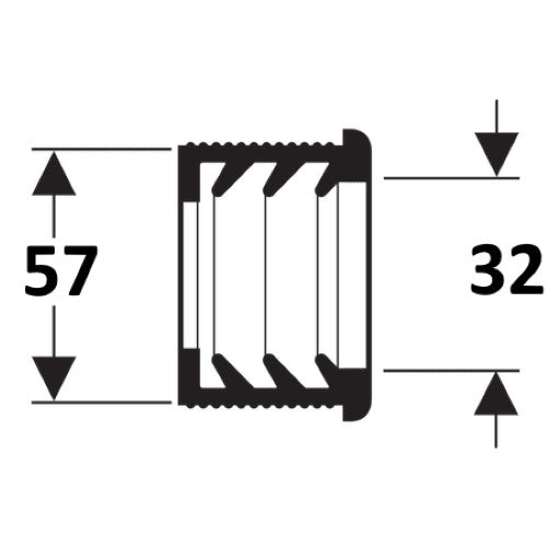 Geberit Garnitura de cauciuc pentru sifon Ø57/32 mm