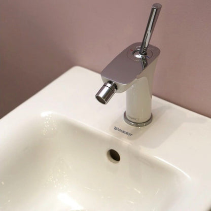 Hansgrohe PuraVida Baterie bideu monocomanda, alb/crom