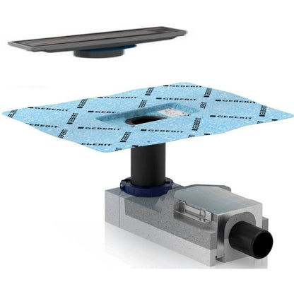 Set promo Rigola dus Geberit CleanLine 20 Set promo 19 cm faiantabila completa